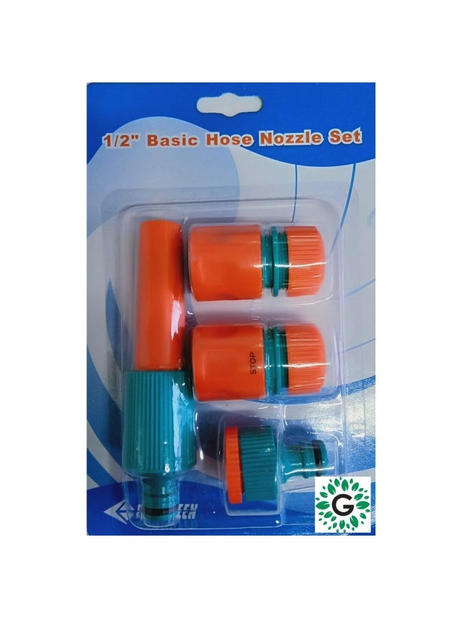 ECOGREEN 1/2" Hose Nozzle Set | Adjustable Plastic Nozzles Pack for Home Gareden, Car Wash - Image 3